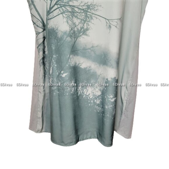 Sleeveless Green Tunic Top Summer Top Loose Fitting Top Travel Top Size L- NEW ! - Picture 4 of 11